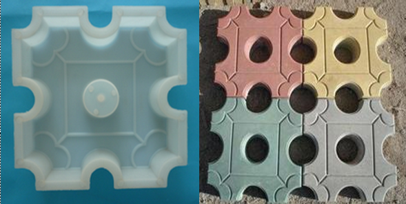 九孔草磚塑料模具 九孔草磚塑料模具
